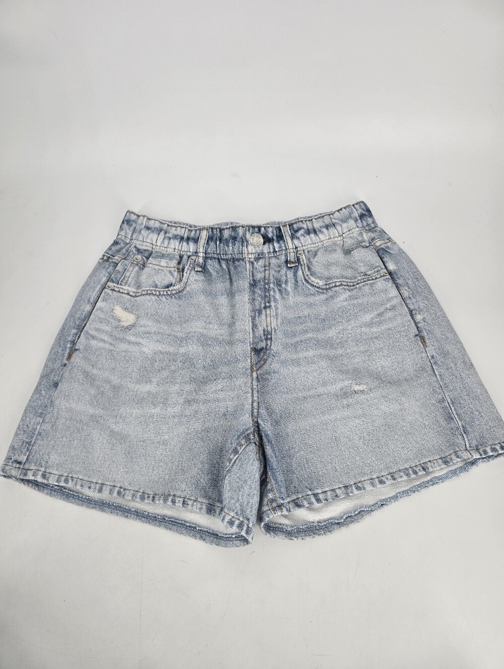 Rag & Bone Kaia Faux Denim Shorts in Blue Cosmos Size S